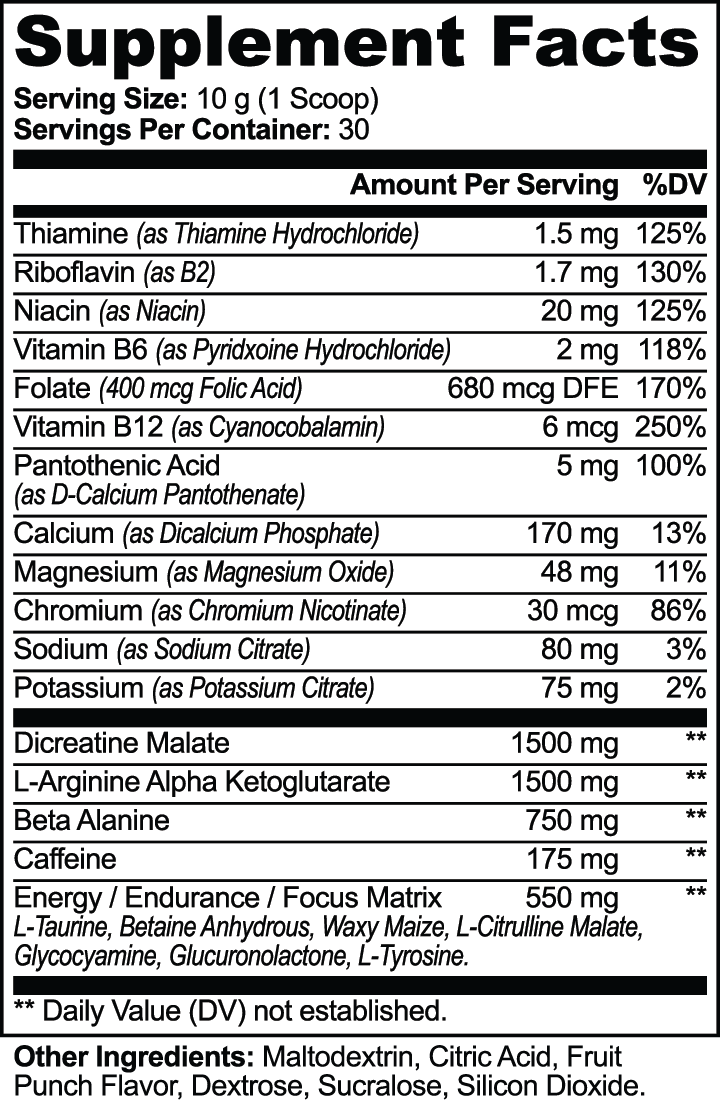 VELNORA Nitric Shock | Pre-Workout Performance Formula
