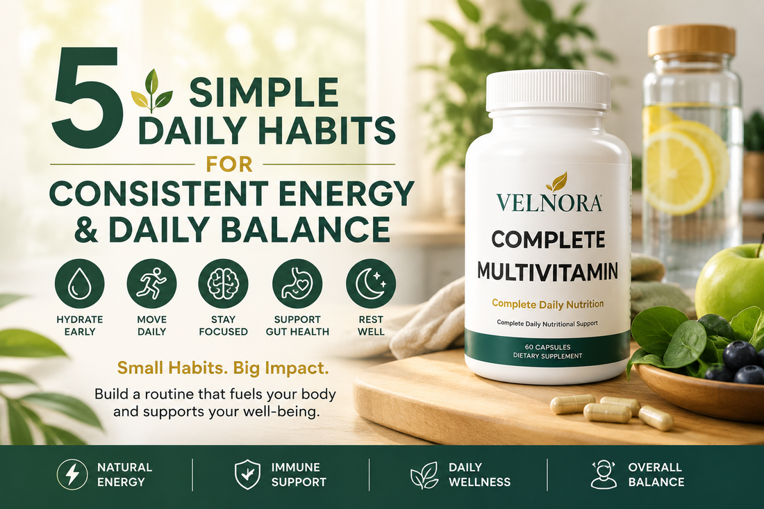 5 Simple Daily Habits for Consistent Energy and Daily Balance