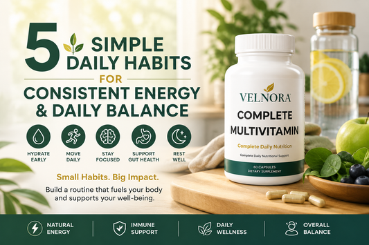 5 Simple Daily Habits for Consistent Energy and Daily Balance
