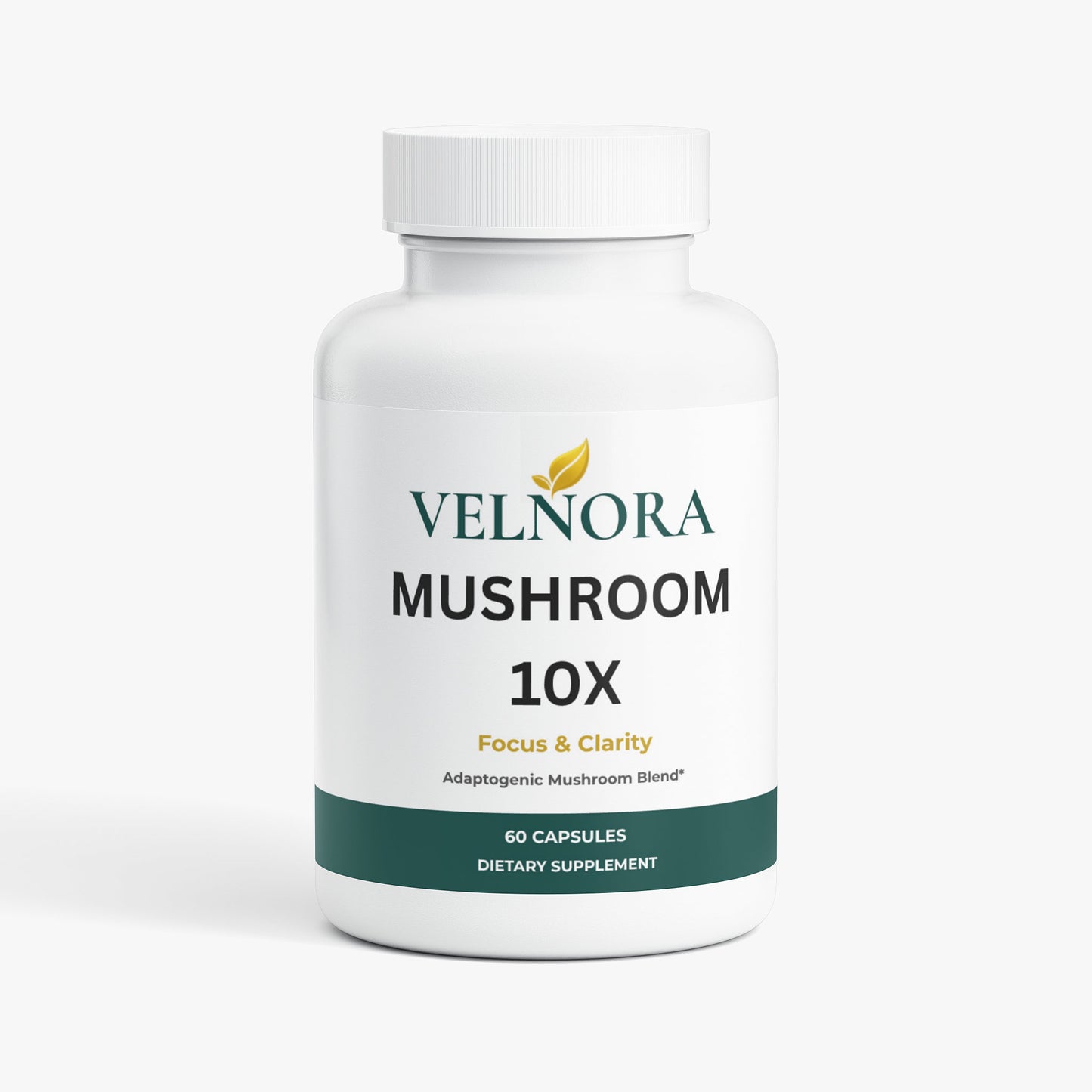VELNORA Mushroom Complex 10X | Brain, Focus & Immune Support
