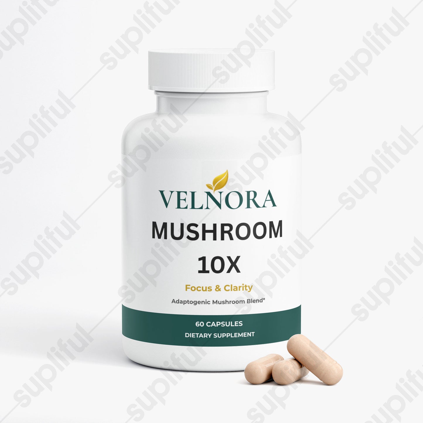 VELNORA Mushroom Complex 10X | Brain, Focus & Immune Support