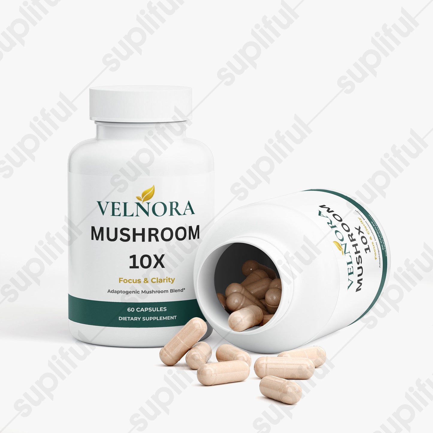 VELNORA Mushroom Complex 10X | Brain, Focus & Immune Support